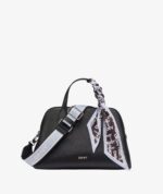 DKNY LILAH SMALL SATCHEL CROSSBODY BAG IN BLACK