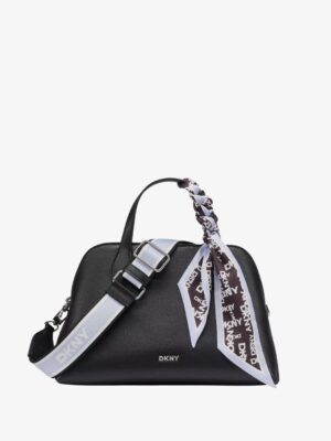 DKNY LILAH SMALL SATCHEL CROSSBODY BAG IN BLACK