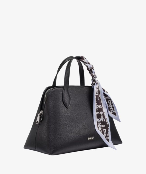 DKNY LILAH SMALL SATCHEL CROSSBODY BAG IN BLACK