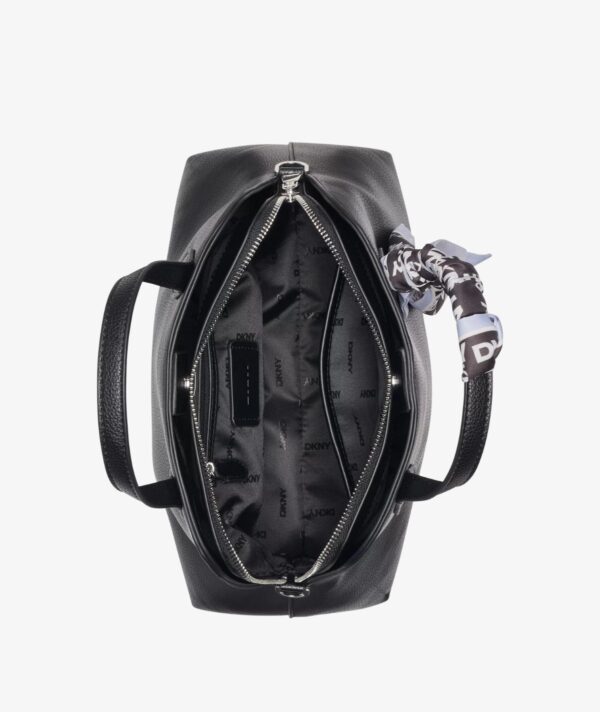 DKNY LILAH SMALL SATCHEL CROSSBODY BAG IN BLACK