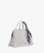 DKNY LILAH SMALL SATCHEL CROSSBODY BAG IN WHITE