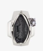 DKNY LILAH SMALL SATCHEL CROSSBODY BAG IN WHITE