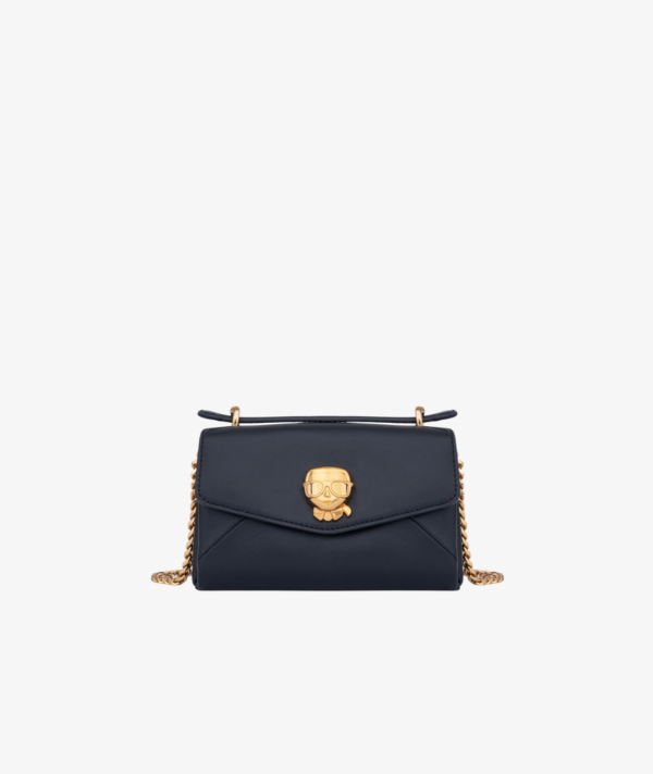 KARL LAGERFELD CHANTAYE HEAD CROSSBODY IN BLACK