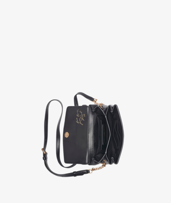 KARL LAGERFELD CHANTAYE HEAD CROSSBODY IN BLACK