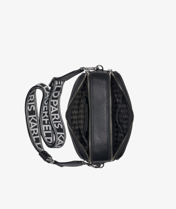 KARL LAGERFELD Maybelle Duo Corner Camera Crossbody Bag in BLACK