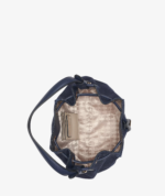 KARL LAGERFELD PARIS ADELE BUCKET BAG IN DENIM