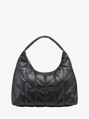 KARL LAGERFELD PARIS VOYAGE LARGE HOBO IN BLACK