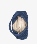 KARL LAGERFELD PARIS VOYAGE QUILTED DENIM HOBO BAG