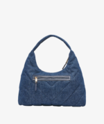 KARL LAGERFELD PARIS VOYAGE QUILTED DENIM HOBO BAG