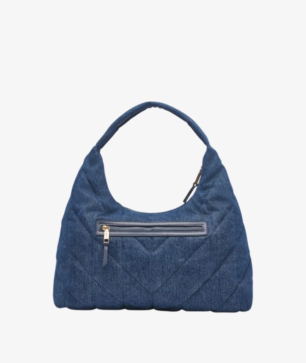 KARL LAGERFELD PARIS VOYAGE QUILTED DENIM HOBO BAG