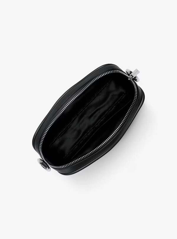 MICHAEL KORS SMALL SIGNATURE LOGO CAMERA CROSSBODY BAG IN BLACK