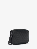 MICHAEL KORS SMALL SIGNATURE LOGO CAMERA CROSSBODY BAG IN BLACK