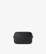 MICHAEL KORS SMALL SIGNATURE LOGO CAMERA CROSSBODY BAG IN FULL BLACK LEATHER