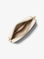 MICHAEL KORS SMALL SIGNATURE LOGO CAMERA CROSSBODY BAG IN CREAM