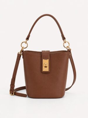 TOmmy hilfiger bucket and crossbody bag in cognac