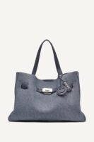 DKNY BRYAR DENIM LARGE SATCHEL