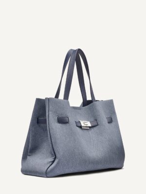 DKNY BRYAR DENIM LARGE SATCHEL2
