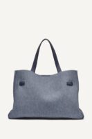 DKNY BRYAR DENIM LARGE SATCHEL