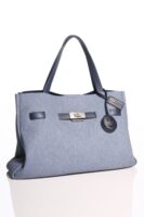 DKNY BRYAR DENIM LARGE SATCHEL