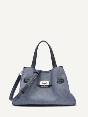 DKNY BRYAR DENIM SMALL SATCHEL BAG