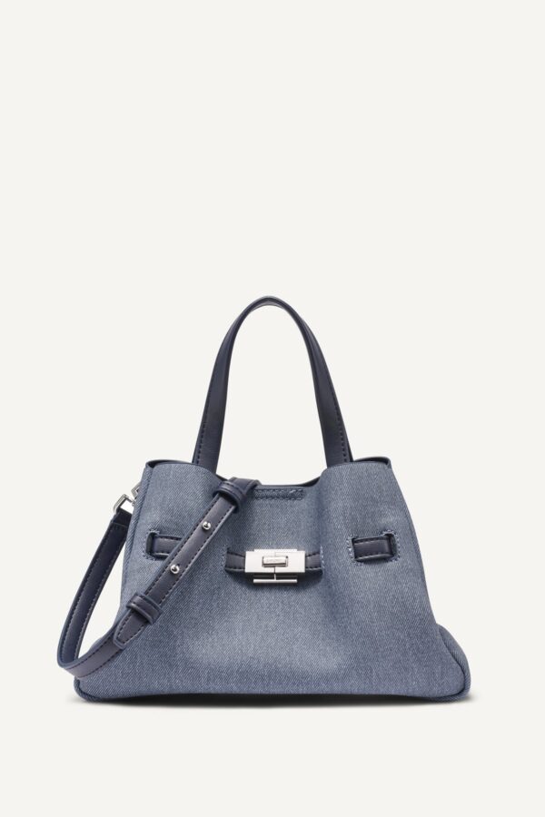 DKNY BRYAR DENIM SMALL SATCHEL BAG