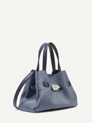DKNY BRYAR DENIM SMALL SATCHEL2