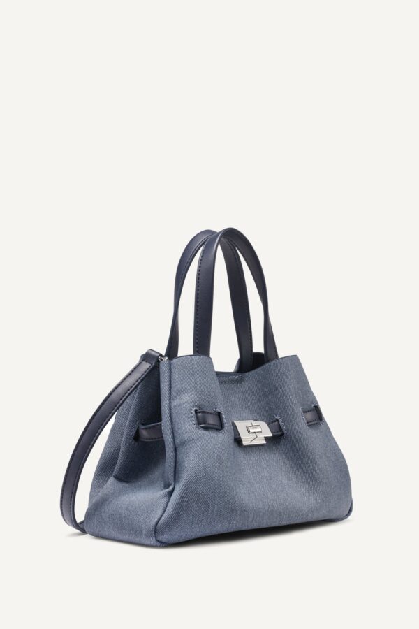 DKNY BRYAR DENIM SMALL SATCHEL BAG