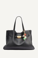 DKNY BRYAR LARGE SATCHEL BAG IN BLACK