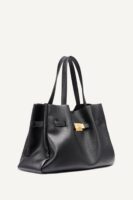 DKNY BRYAR LARGE SATCHEL BAG IN BLACK