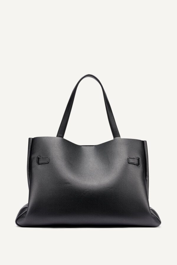 DKNY BRYAR LARGE SATCHEL BAG IN BLACK