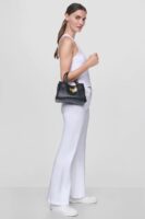 DKNY BRYAR SMALL SATCHEL BAG IN BLACK