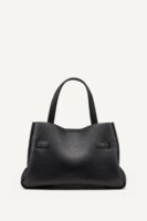 DKNY BRYAR SMALL SATCHEL BAG IN BLACK