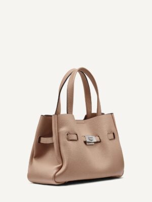 DKNY BRYAR SMALL SATCHEL IN CAPPUCCINO2