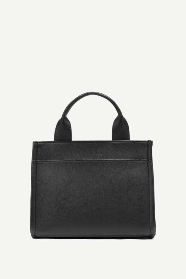 DKNY HADLEE SMALL LOGO TOTE BAG IN BLACK