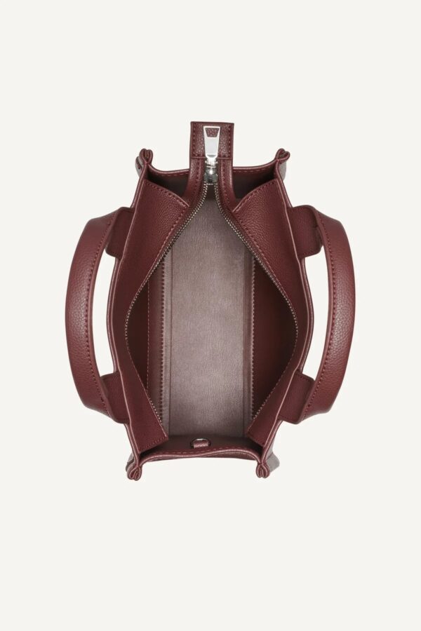 DKNY HADLEE SMALL LOGO TOTE BAGIN BORDEAUX
