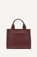 DKNY HADLEE SMALL LOGO TOTE BAGIN BORDEAUX