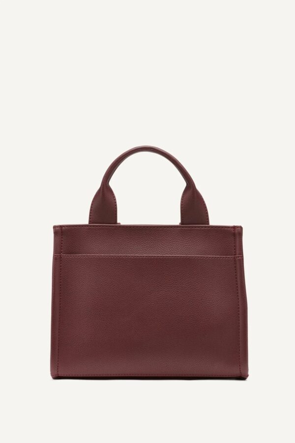 DKNY HADLEE SMALL LOGO TOTE BAGIN BORDEAUX