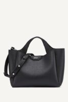 DKNY WILLA MINI SATCHEL BAG IN BLACK
