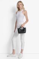 DKNY WILLA MINI SATCHEL BAG IN BLACK