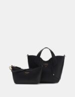GUESS DARCY MINI TOTE IN BLACK