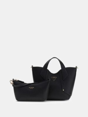 GUESS DARCY MINI TOTE IN BLACK