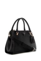 GUESS NOELLE SAFFIANO HANDBAG IN BLACK