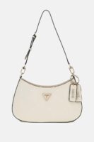 GUESS Noelle ZipTop Shoulder Handbag IN LIGHT BONE