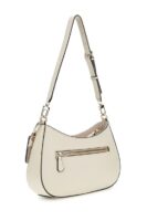 GUESS Noelle ZipTop Shoulder Handbag IN LIGHT BONE