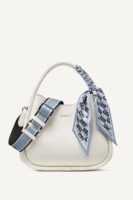 DKNY CAPRI MEDIUM HOBO CROSSBODY BAG IN WHITE