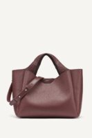 DKNY WILLA MINI SATCHEL BAG IN BORDEAUX