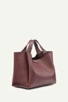 DKNY WILLA MINI SATCHEL BAG IN BORDEAUX