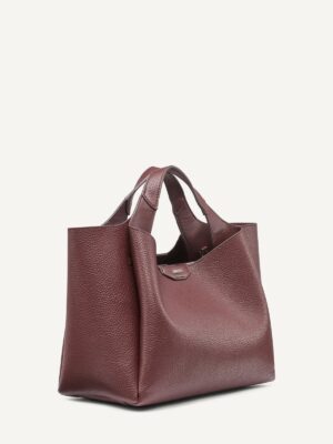 DKNY WILLA SATCHEL BAG IN BORDEAUX2