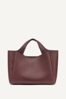 DKNY WILLA MINI SATCHEL BAG IN BORDEAUX