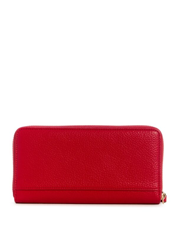 GUESS lYNNE CHARM MEDIUM WALLET IN CHILI RED